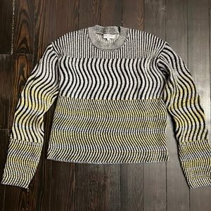 Opening Ceremony heavy knit optical illusion sweater size Small NWOT